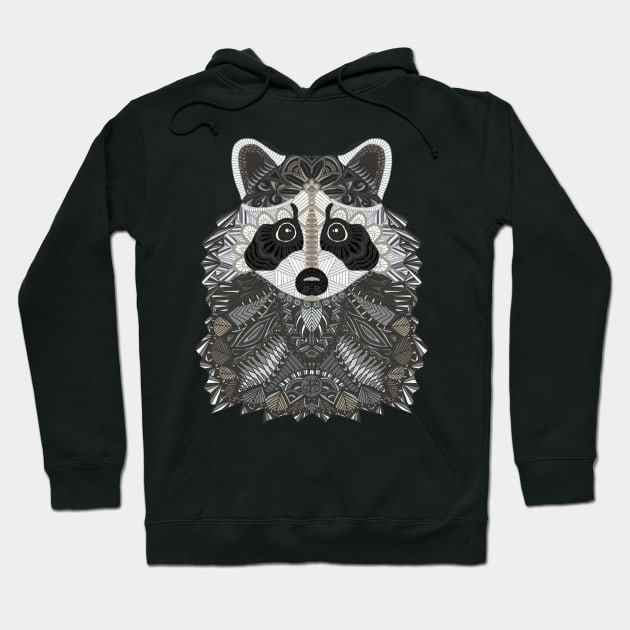 Cute Raccoon Hoodie by ArtLovePassion